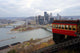 Duquesne Incline with Pittsburgh skyline Wall Mural
