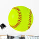 Yellow Softball Wall Decal