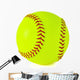 Yellow Softball Wall Decal