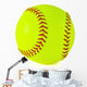 Yellow Softball Wall Decal