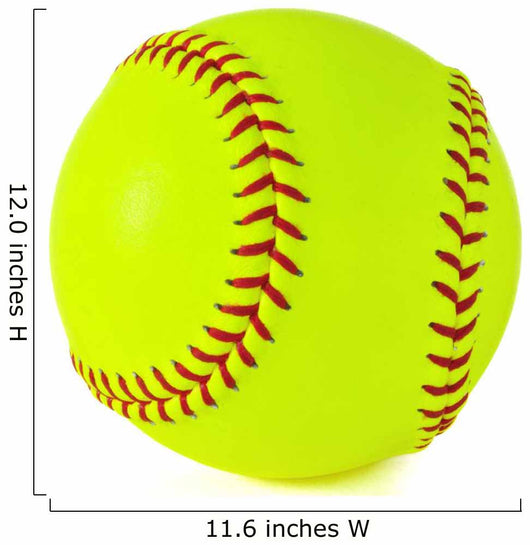 Yellow Softball Wall Decal