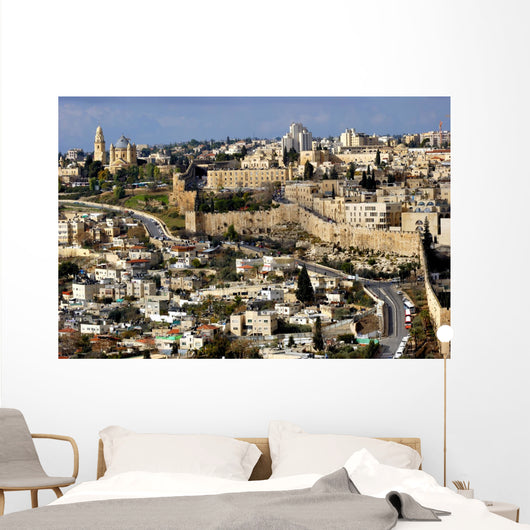 The holi city Jerusalem from Israel Wall Mural