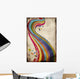 Grungy rainbow Wall Mural