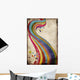 Grungy rainbow Wall Mural