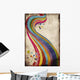 Grungy rainbow Wall Mural