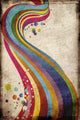 Grungy rainbow Wall Mural
