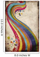 Grungy rainbow Wall Mural