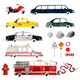 Watercolor Emergency Vehicles Cars Wall Decal Sticker Set