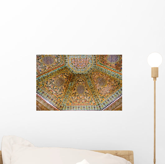 Painted wooden ceiling Wall Mural