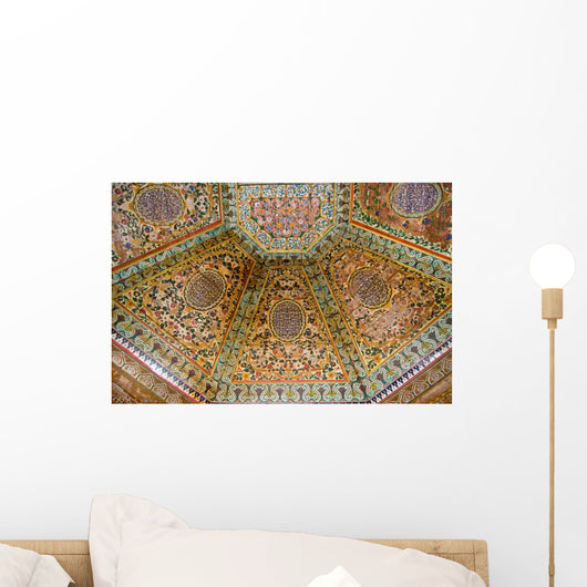 Painted wooden ceiling Wall Mural
