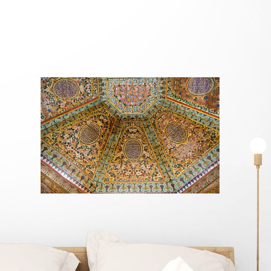 Painted wooden ceiling Wall Mural