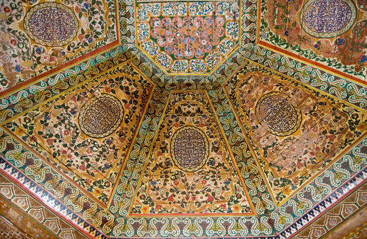 Painted wooden ceiling Wall Mural