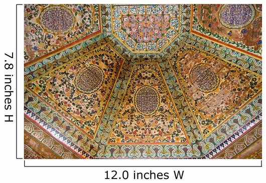 Painted wooden ceiling Wall Mural
