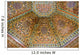 Painted wooden ceiling Wall Mural