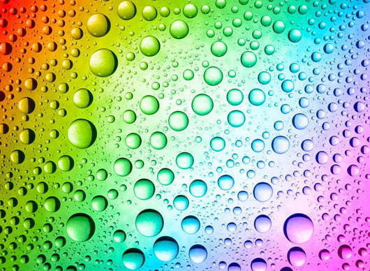 Multicolored Drops Wall Mural