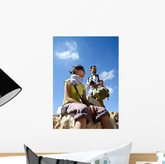 Tourists Desert Wadi Rum Wall Decal