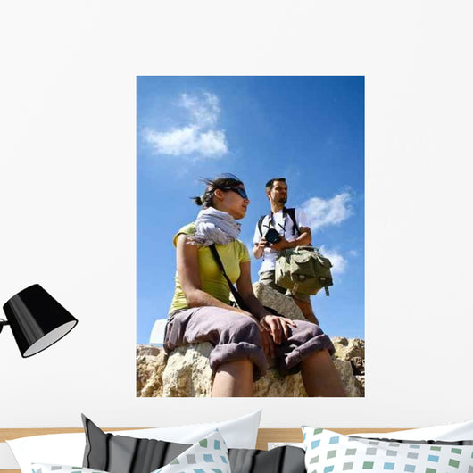 Tourists Desert Wadi Rum Wall Decal