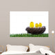 Baby Chicks Sitting Nest Wall Mural