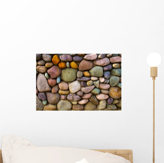 Multi-Colored Stone Wall Background Wall Mural