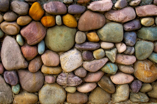 Multi-Colored Stone Wall Background Wall Mural