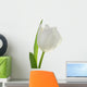 White Tulip Wall Decal