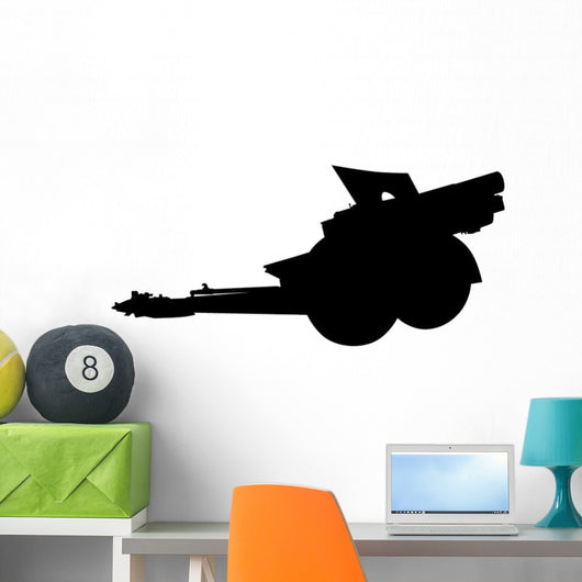 Artillery Guns Military Silhouette Wall Decal