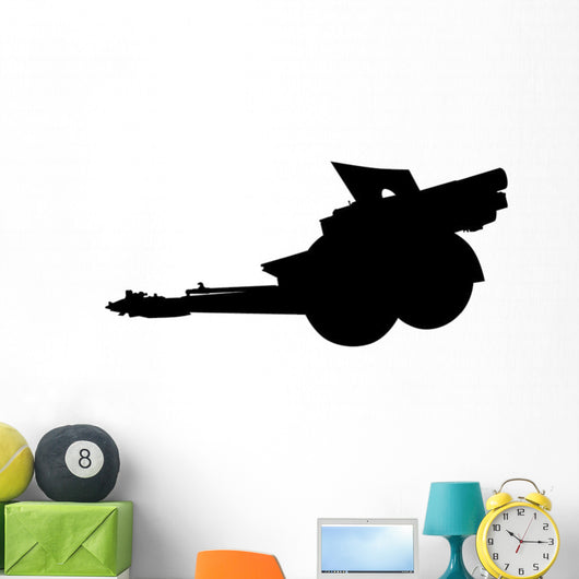 Artillery Guns Military Silhouette Wall Decal