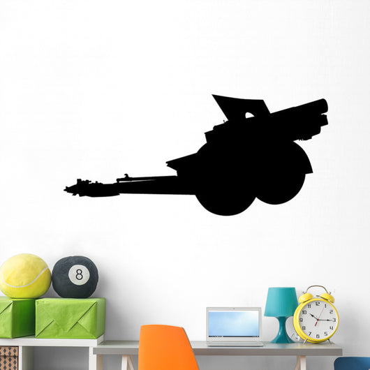 Artillery Guns Military Silhouette Wall Decal