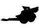 Artillery Guns Military Silhouette Wall Decal
