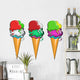 Set of Cartoon Icecreme Wall Decal