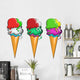 Set of Cartoon Icecreme Wall Decal