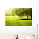 Green Field Landscape with Wall Decal