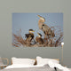 Great Blue Heron With Babies Wall Mural