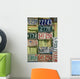 antique license plates Wall Mural
