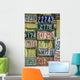 antique license plates Wall Mural