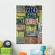 antique license plates Wall Mural