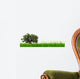 3D Green Grass with Wall Decal