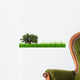 3D Green Grass with Wall Decal