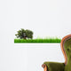 3D Green Grass with Wall Decal