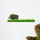3D Green Grass with Wall Decal