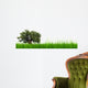 3D Green Grass with Wall Decal