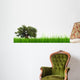 3D Green Grass with Wall Decal