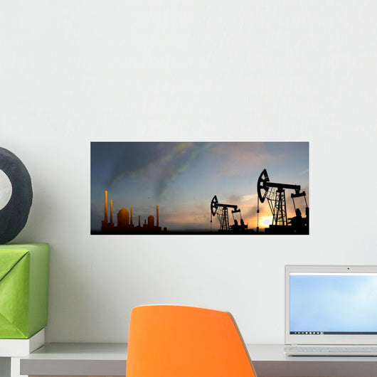 oilfield from mining devices Wall Mural