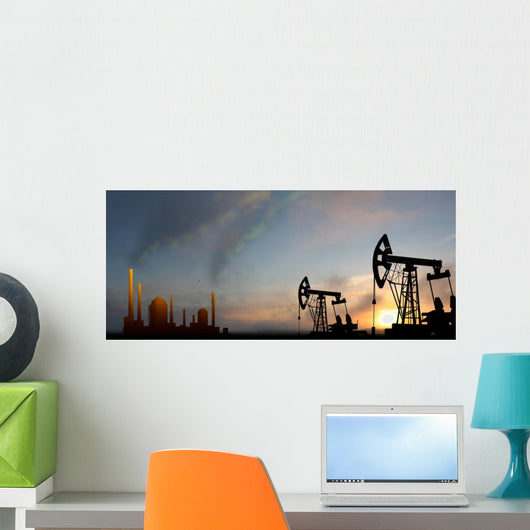 oilfield from mining devices Wall Mural