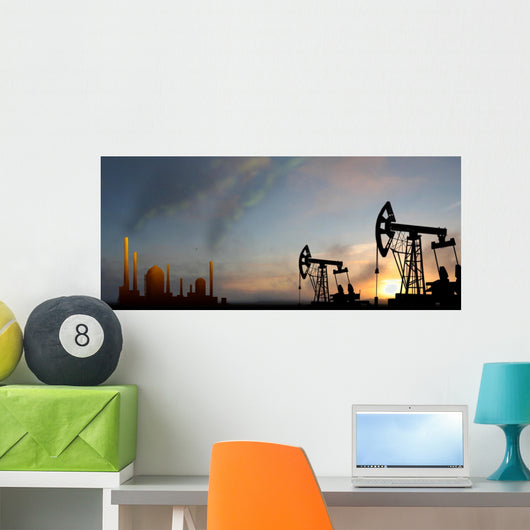 oilfield from mining devices Wall Mural