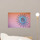 Mexican ornament of sun disc on the wall Wall Mural