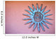 Mexican ornament of sun disc on the wall Wall Mural