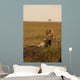 Mother Cheetah and Cub Wall Mural