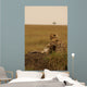 Mother Cheetah and Cub Wall Mural