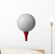Golf Ball on Red Tee Wall Decal